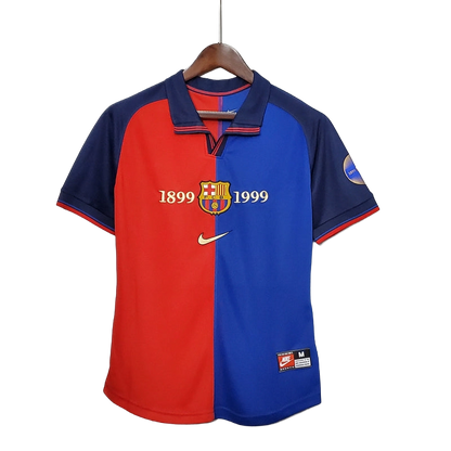 Camisa Retrô Barcelona 1999-2000 centenário